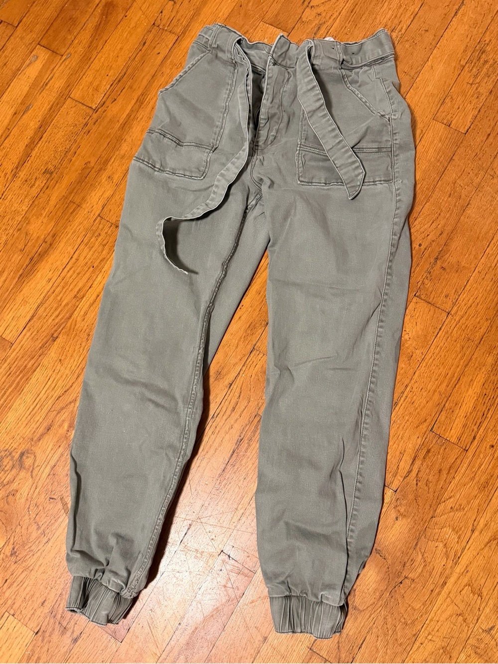 Hollister High-Rise Cargo Jogger Pants - Green